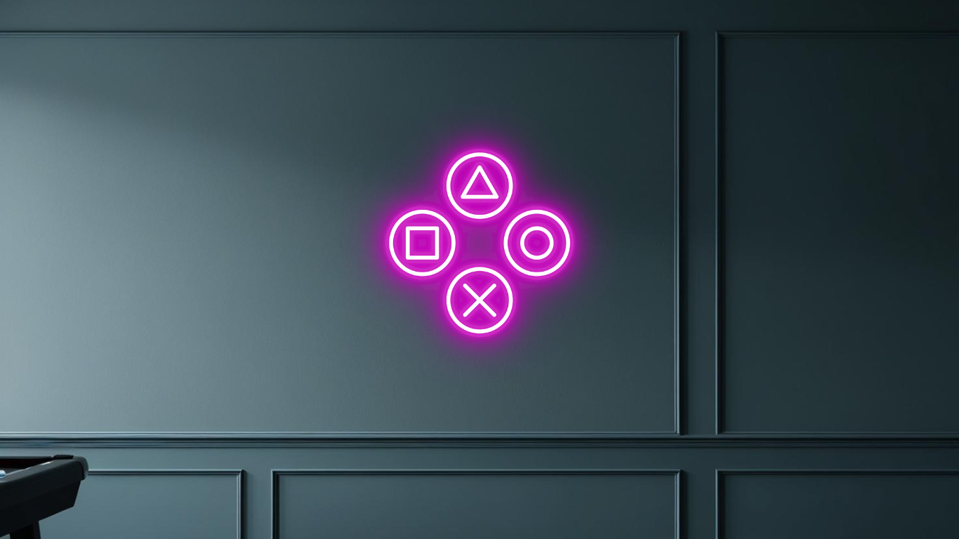 BUTTON NEON SIGN