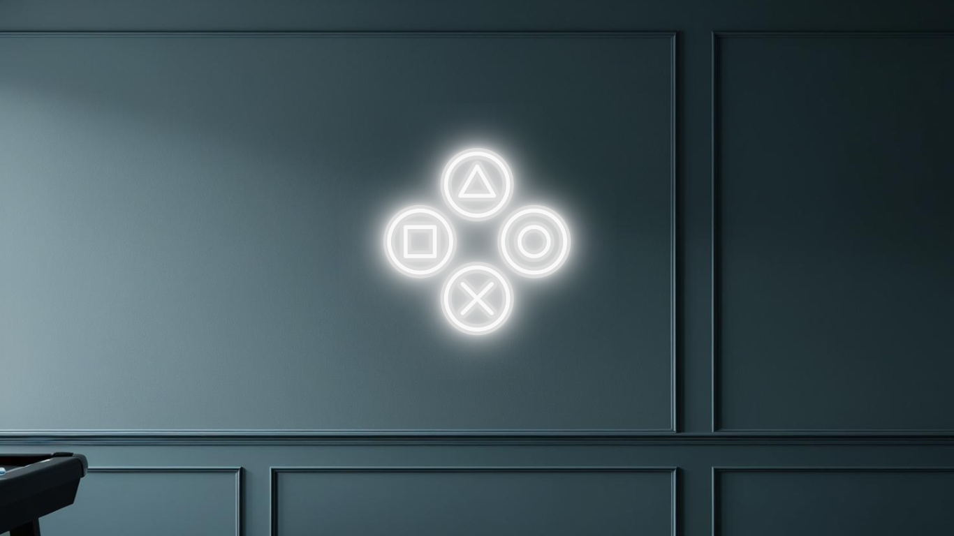 BUTTON NEON SIGN