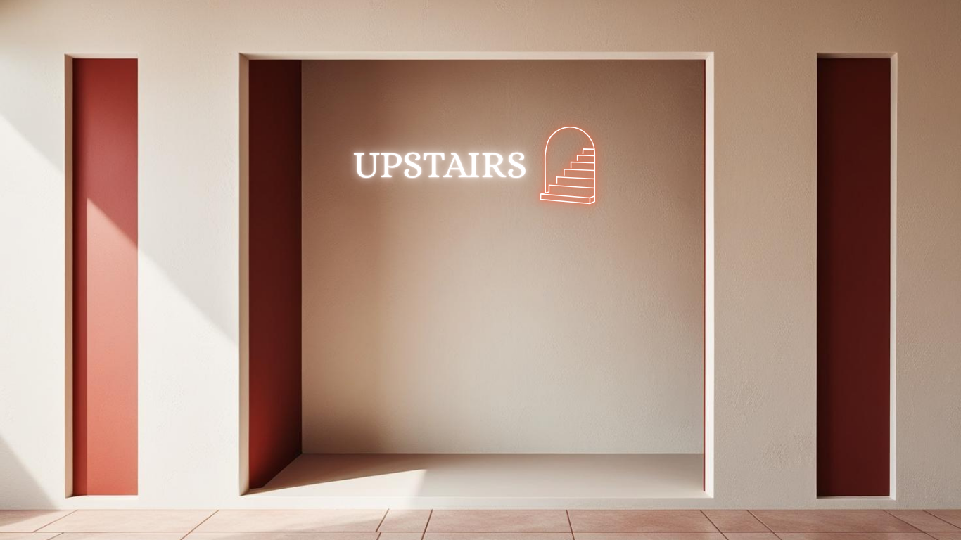 UPSTAIRS NEON SIGN