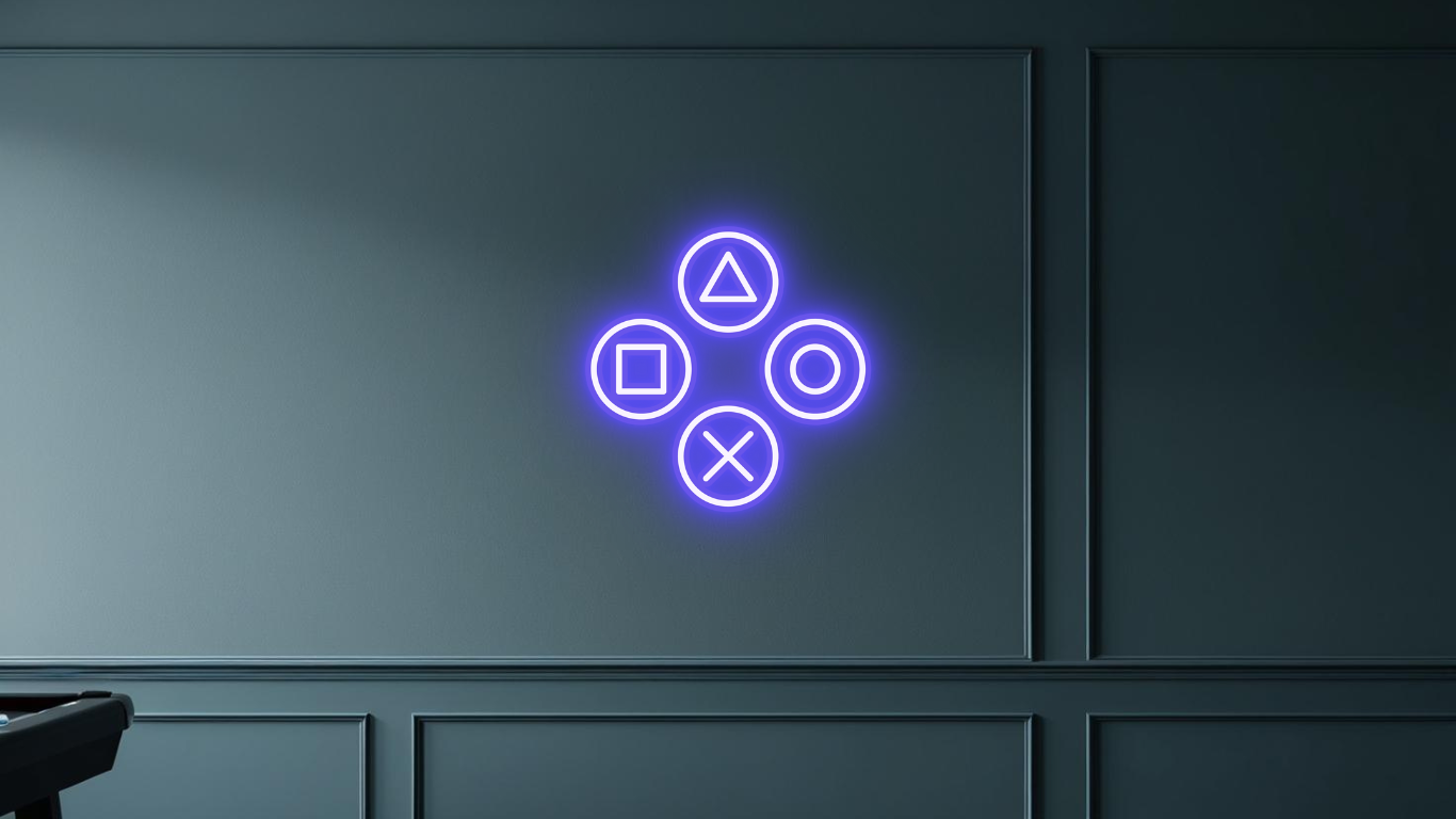 BUTTON NEON SIGN