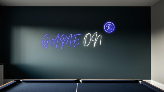 GAME ON - Neon Sign Blue