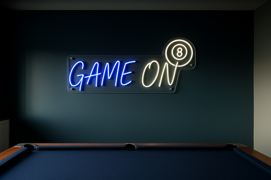 GAME ON NEON SIGN