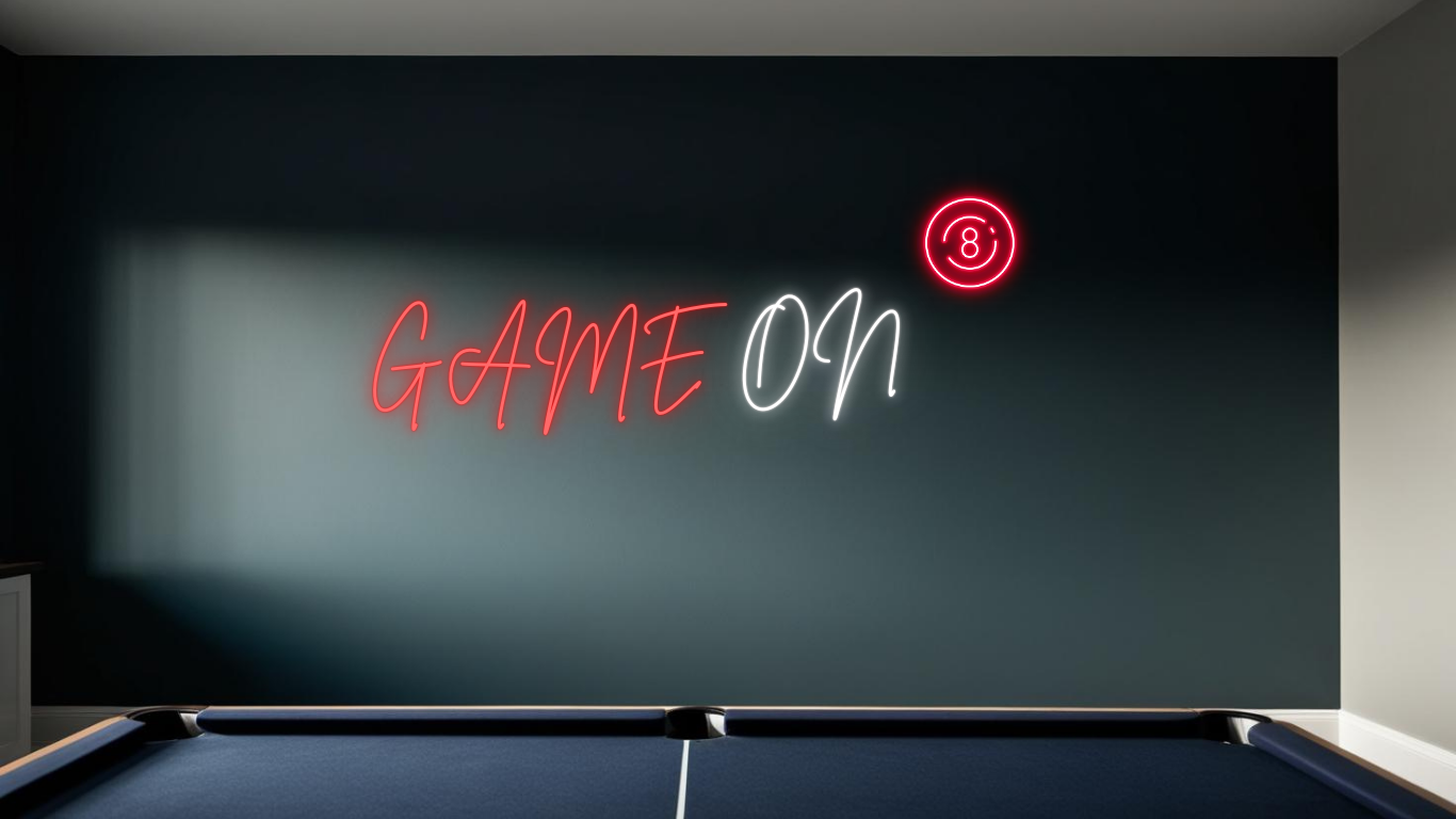 GAME ON - Neon Sign Red